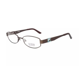 Guess Women's Eyeglasses Optical Frames Small GU2214-BRN Satin Brown 51mm NEW!