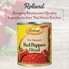 Roland Foods Diced Fire Roasted Red Peppers, 28 Ounce Can,