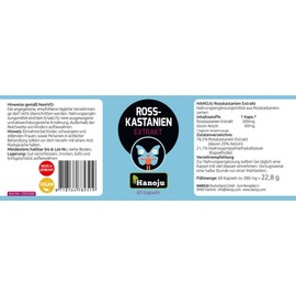 Hanoju Horse Chestnut Extract 300 mg 120 Capsules