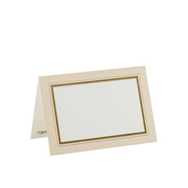 Caspari Gold Border Place Cards - Set of 10