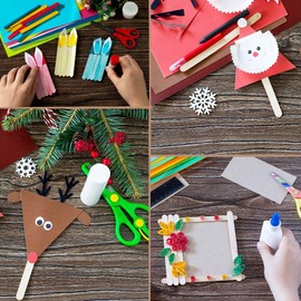 APREMONT 200 Pcs Natural Wooden Food Grade Craft Sticks - Ice Cream Stick - Popsicle - 4.5 inch Length - Suit Crafting, Stirring, Paddle, Waxing, Small Ice Pop Stick for DIY Kids Popcicle - Apremont