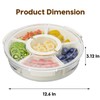 Vantency Snack Box Container, Divided Serving Tray with Lid and