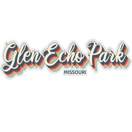 Glen Echo Park Missouri Souvenir 4-Inch Vinyl Decal Sticker 3D Design 4-Inch|Sticker