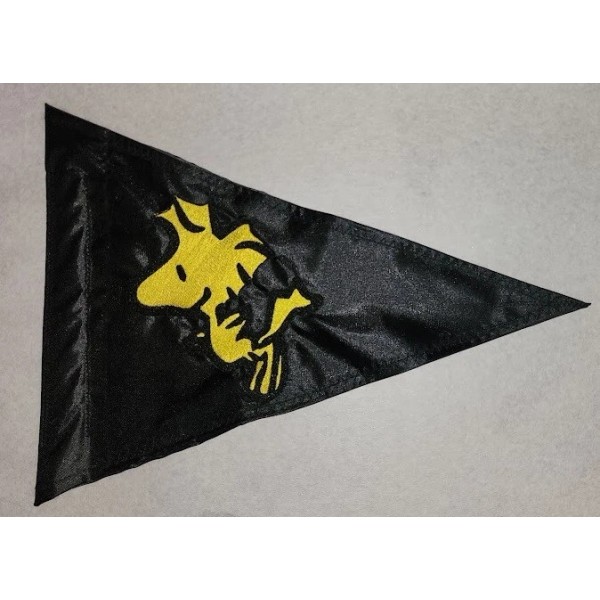 Devil Woman Flags Custom Woodstock Safety Triangle 12"x18" Whip Flag