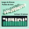 INVDISA Kit De Manicura, Máquina Pulidora Profesional - N U