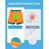 Atforna Men's Long 2-in-1 Swimming Shorts with Compression Quick-Drying Breathable