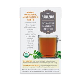 Bonafide Provisions Fresh Organic Chicken Bone Broth, 16.9oz - 6 Pack