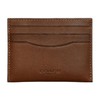 Coach Flat Card Case in Sport Calf, Saddle, 4" (L)