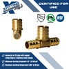 10 Pieces XFITTING 1/2" X 1/2" X 3/4" Pex Tee,