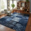 DweIke Washable Area Rugs 4x6 for Living Room, Modern Geometric