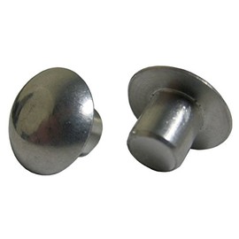 3/16 X 1" Solid 1100F Aluminum Rivet, Universal Head, Plain Finish. (Pack of 1 Pound - Approximately 303 Pieces)