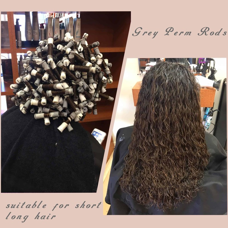 Perm Rods For Short Hair 60 Pcs Grey Small Perm