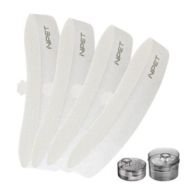 NPET 4 Pack Dog Fountain Replacement Filters with Pump Sponge, DF10/DF30 Pet Water Fountain