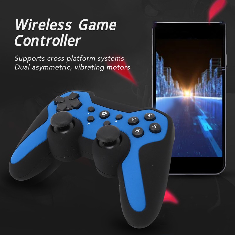 Wireless Bluetooth Controller Dual Motors LED Indicators Wake Up Function