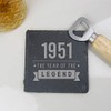 eBuyGB Drinks Mat, Placemat Engraved Square Coaster-1951 Year of The