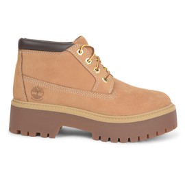 Timberland Women's Stone Street Mid Lace-Up Waterproof Boots Fashion, Wheat, 7.5