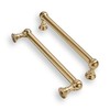 khtumeware 10 Pack 5 Inch Hole Center Brushed Brass Cabinet