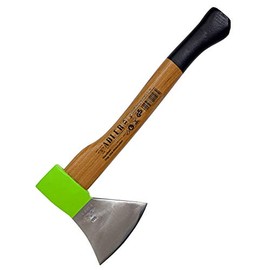 sopomarkt24 Professional Hand Hatchet 800 g, Hickory Handle, Splitting Hatchet Camping Hatchet Wood Hatchet Garden Tool Non-Slip Handle Ergonomic Design Camping Forst 098