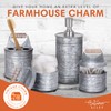 Autumn Alley Rustic Bathroom Accessories Set 4 - Galvanized Soap