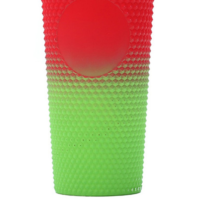 710ML/24OZ Large Capacity Water Cup Fully Studded Matte Tumbler Reusable