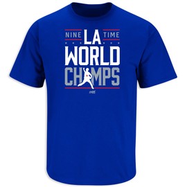 Nine Time Champs Tシャツ ロサンゼルス野球ファン用 (SM-5XL)