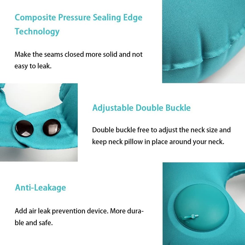 TALLGO Inflatable Travel Pillow, Neck Pillow for Travel, Inflatable Neck