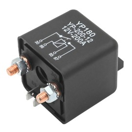 Saihisday 200A Relay, 12V Continuous Duty Relay, 4 Pin Starter Relay for Split Charging or Vehicle Needing a High Power Relay