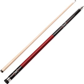 Viper Sinister Red and Black Wrap Billiard/Pool Cue Stick - 21 oz