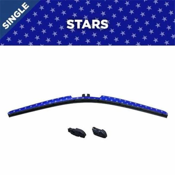 CLIX AUTO WEXCO INDUSTRIES 14IN STARS DESIGN Fits CLIX WINDSHIELD