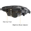 Headlights Assembly Compatible with 2000-2004 Ford Focus Halogen Head Lights,