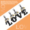 Initial Letter Keychain Alphabet Keyring for Teacher Letter A-Z Keychain