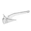 MERXENG 22lbs Triangle Boat Anchor, 316 Stainless Steel Delta-Style Anchor,