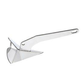 MERXENG 22lbs Triangle Boat Anchor, 316 Stainless Steel Delta-Style Anchor, Heavy Duty Wing Style Triangular Anchor