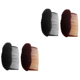 Mikinona 2sets Hair Pads Styling Comb Fork Dish Hair Salon Tools Accessiories Fluffy Pad for Women 6pcs*2