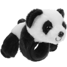 Abaodam Animal Slap Bracelet Panda Slap Bracelet Plush Panda Stuffed Animal Hugger Snap Wrist Band for Kids Birthday Party