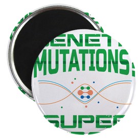 CafePress Genetic Mutation Geneticist Autism Awaren Magnets 2.25" Round Magnet, Refrigerator Magnet