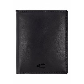 camel active Como Men's RFID Portrait Leather Wallet Medium Size, black, 000217