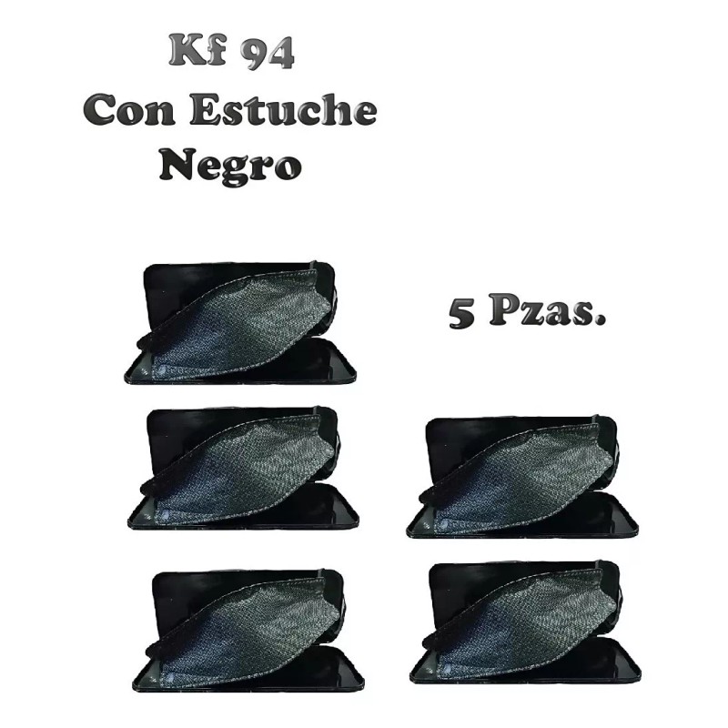 Kf94 5 Portacubrebocas Con Kf94 Incluido + Comodidad + Seguridad
