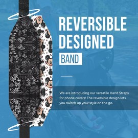 Switchbands Reversible phone grip straps |Pack of 2 |Adjustable and durable phone loops |Cell phone grips for secure handling |Phone grip straps compatible for wireless charging - Technicolor Twist