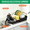 Dish Drying Rack for Kitchen Counter,Expandable 15-22.4 in,Dish Drainer