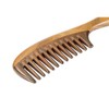 Peine de madera Louise Maelys con dientes anchos para cabello