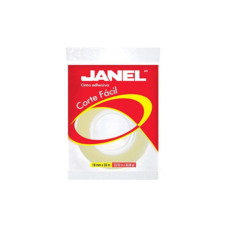 Cinta adhesiva Janel transparente