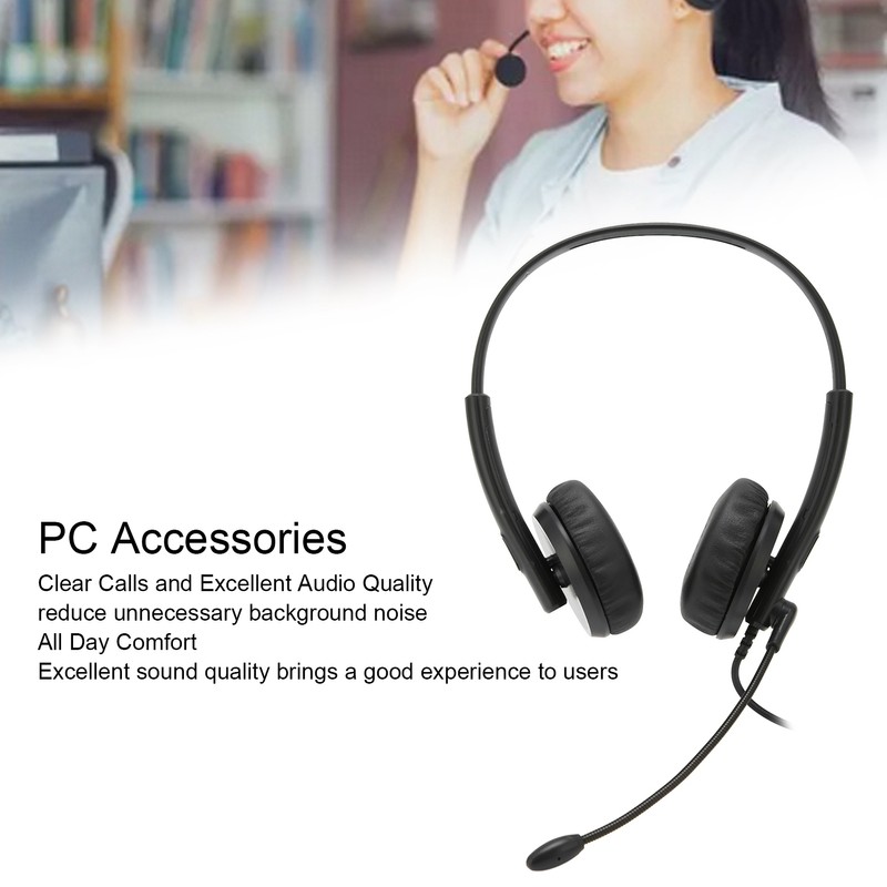 XD1000 USB Headset 3.5mm Noise Reduction Mic Customer Service Headset