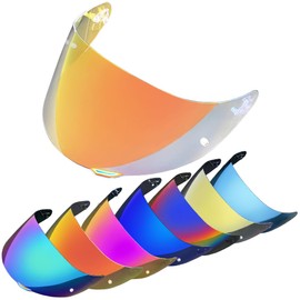 Motorcycle Helmet Visor Shield for AGV K1 K1S K3SV K5 K5S Sunscreen Capacetes Lens Cascos Accessories (Revo Clear Red)