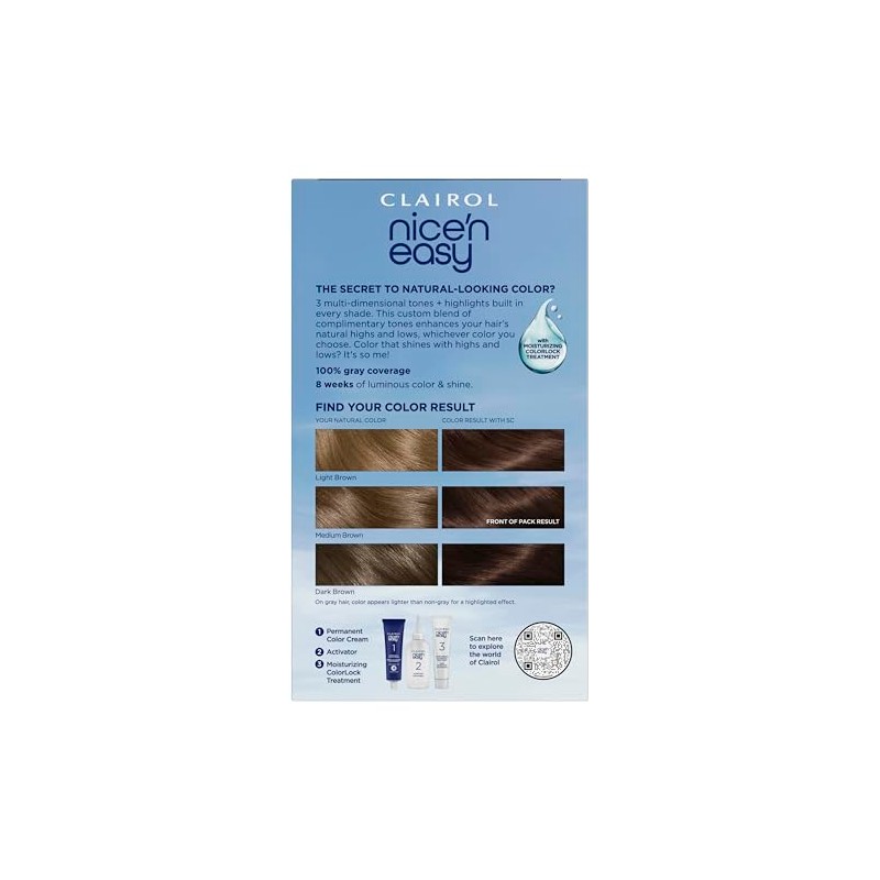 Clairol Nice 'N Easy Permanent Hair Color, 5C Medium Cool