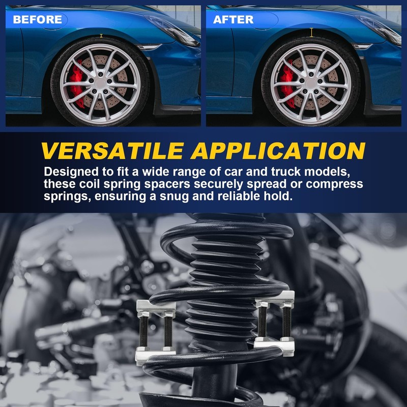 DASBET Adjustable 2-Way Coil Spring Spacers 8 Pack, 1”-2” Lift