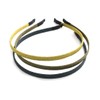 Vingtaine HK-273-BR- Headband with Glitter Thin Solid Color Delicate Office