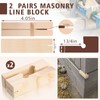 DoubleFill 2 Pairs 4 Inch Line Blocks Masonry String Lines
