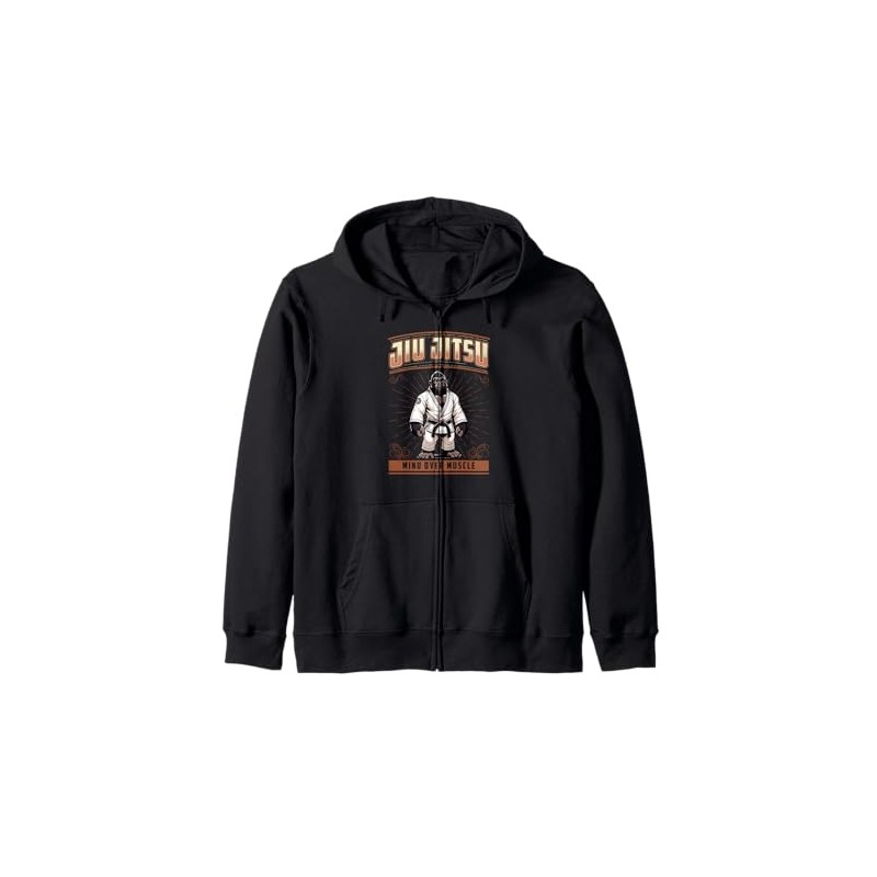 Jiu Jitsu Mind Over Muscle - Cute Grappling BJJ Gorilla