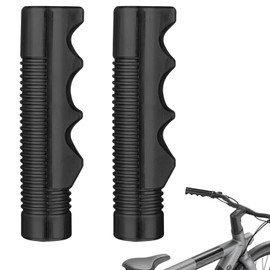 Giantree 2pcs Bike Handlebar Grips, Non-Slip Tricycle Handlebar Grips, 3/4 Inch Bicycle Grip, for Universal Kids Bikes Mountain Bikes Scooters Balance Bike Folding Bike (Black)